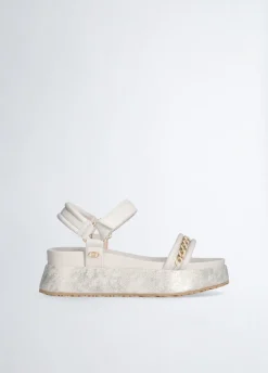 Liu Jo Sandalias de plataforma con detalle de cadena-Mujer Sandalias