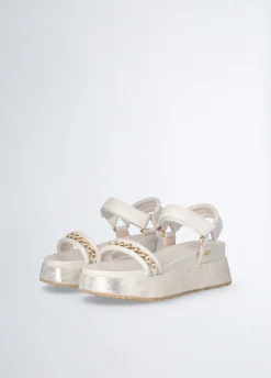 Liu Jo Sandalias de plataforma con detalle de cadena-Mujer Sandalias