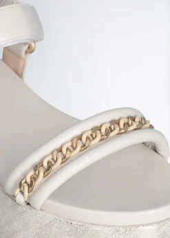 Liu Jo Sandalias de plataforma con detalle de cadena-Mujer Sandalias