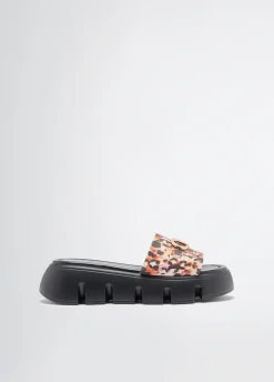 Liu Jo Sandalias de plataforma con estampado animal-Mujer Mocasines|Moda Baño