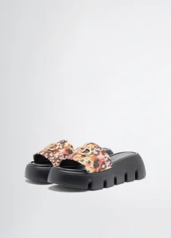 Liu Jo Sandalias de plataforma con estampado animal-Mujer Mocasines|Moda Baño