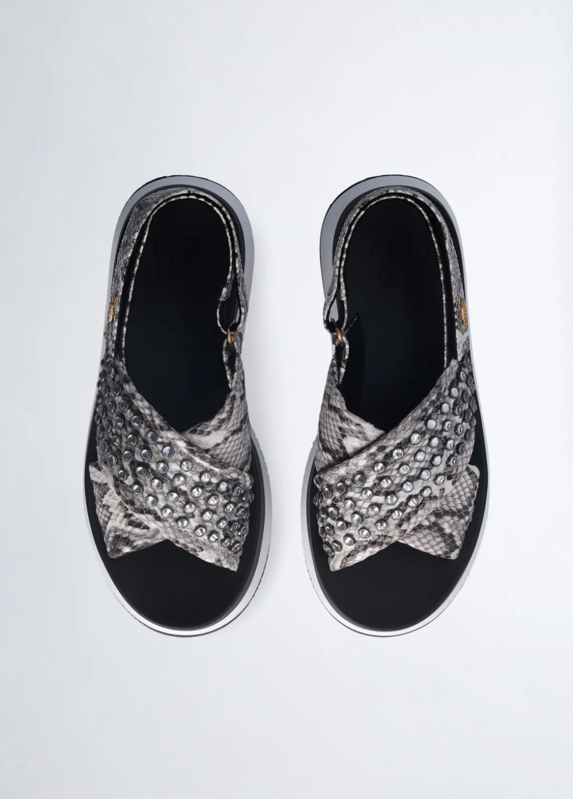 Liu Jo Sandalias de plataforma con tachuelas decorativas-Mujer Sandalias