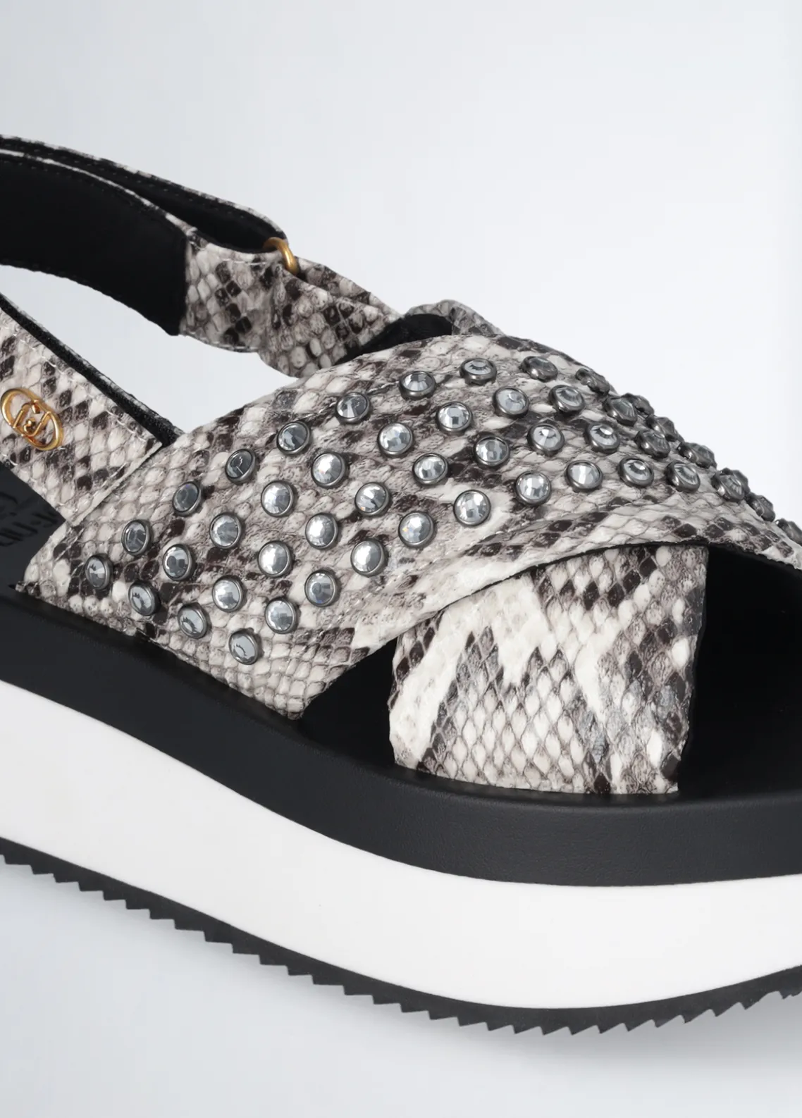 Liu Jo Sandalias de plataforma con tachuelas decorativas-Mujer Sandalias