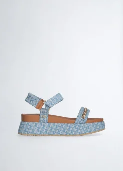 Liu Jo Sandalias de plataforma con monograma-Mujer Sandalias