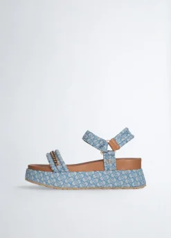 Liu Jo Sandalias de plataforma con monograma-Mujer Sandalias