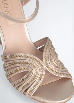 Liu Jo Sandalias de tacón con cadena-Mujer Zapatos De Salón|Sandalias