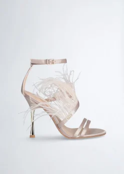 Liu Jo Sandalias elegantes con plumas-Mujer Zapatos De Salón|Sandalias