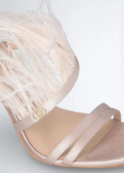 Liu Jo Sandalias elegantes con plumas-Mujer Zapatos De Salón|Sandalias