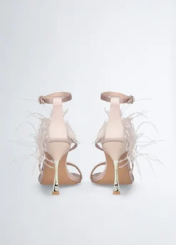 Liu Jo Sandalias elegantes con plumas-Mujer Zapatos De Salón|Sandalias
