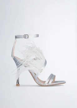 Liu Jo Sandalias elegantes con plumas-Mujer Zapatos De Salón|Sandalias