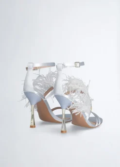 Liu Jo Sandalias elegantes con plumas-Mujer Zapatos De Salón|Sandalias