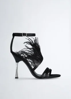 Liu Jo Sandalias elegantes con plumas-Mujer Zapatos De Salón|Sandalias