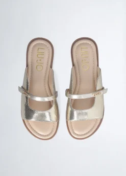 Liu Jo Sandalias planas con efecto laminado- Zapatos|Zapatos