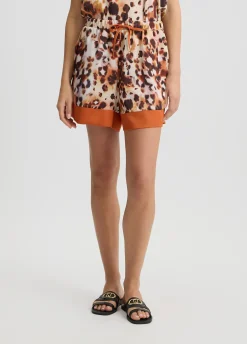 Liu Jo Shorts de raso estampado-Mujer Ropa Deportiva|Moda Baño