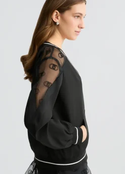 Liu Jo Sudadera con cuello de pico-Mujer Sudaderas|Ropa Deportiva