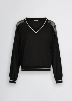 Liu Jo Sudadera con cuello de pico-Mujer Sudaderas|Ropa Deportiva