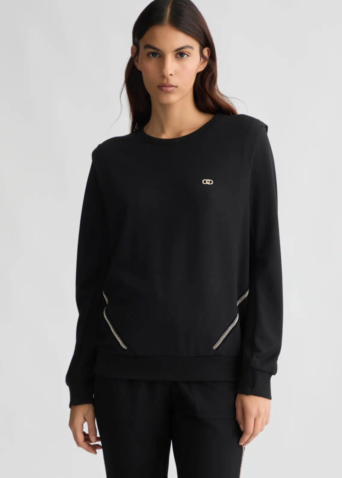 Liu Jo Sudadera con cuello redondo-Mujer Sudaderas|Ropa Deportiva