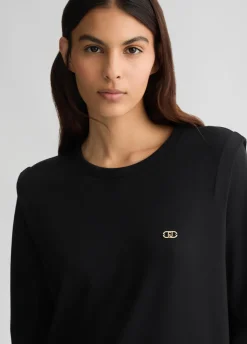 Liu Jo Sudadera con cuello redondo-Mujer Sudaderas|Ropa Deportiva