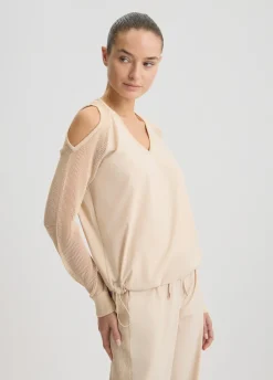 Liu Jo Sudadera con detalles cut-out-Mujer Sudaderas|Ropa Deportiva