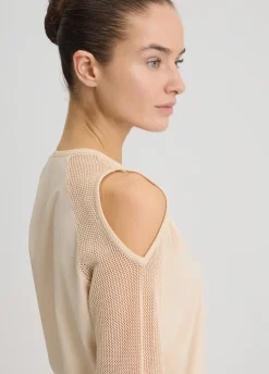 Liu Jo Sudadera con detalles cut-out-Mujer Sudaderas|Ropa Deportiva