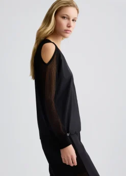 Liu Jo Sudadera con detalles cut-out-Mujer Sudaderas|Ropa Deportiva