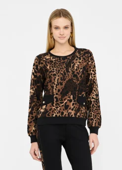 Liu Jo Sudadera con estampado animal Better-Mujer Ropa Deportiva