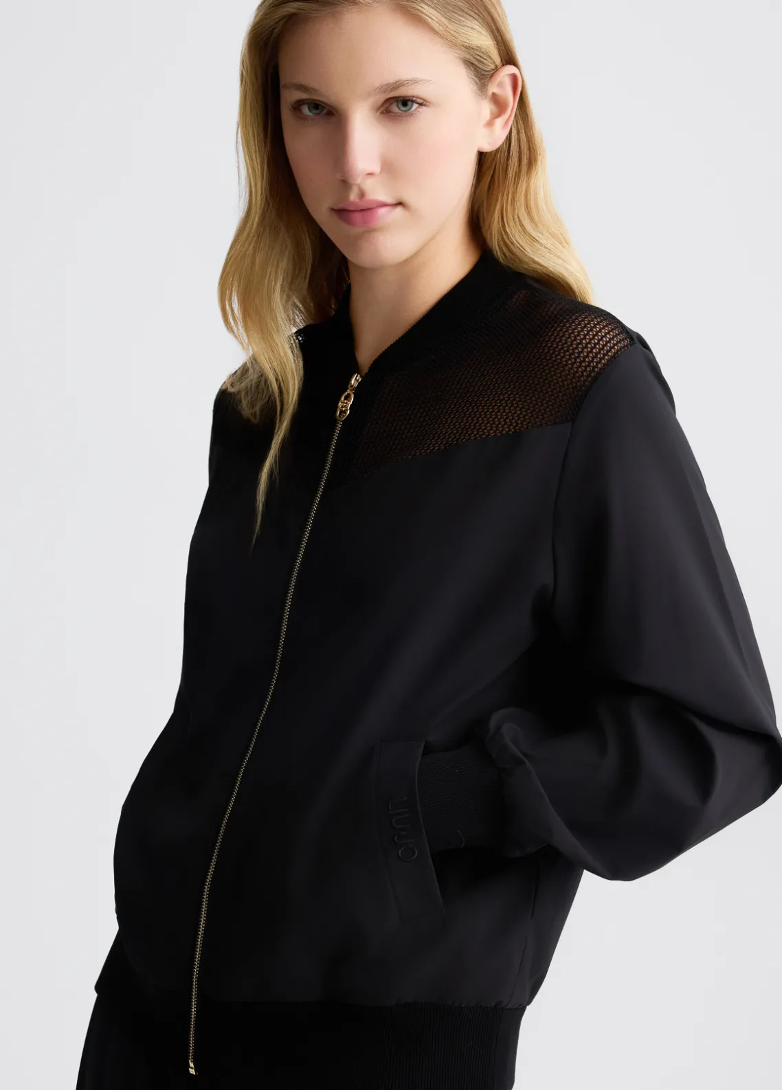 Liu Jo Sudadera con insertos de malla-Mujer Sudaderas|Ropa Deportiva