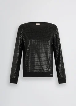 Liu Jo Sudadera con lentejuelas-Mujer Sudaderas|Ropa Deportiva