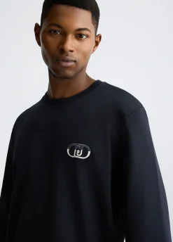 Liu Jo Sudadera con logo-Hombre Sudaderas