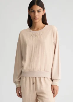 Liu Jo Sudadera con logotipo-Mujer Sudaderas|Ropa Deportiva