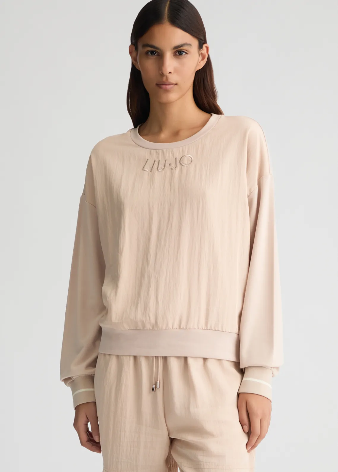 Liu Jo Sudadera con logotipo-Mujer Sudaderas|Ropa Deportiva