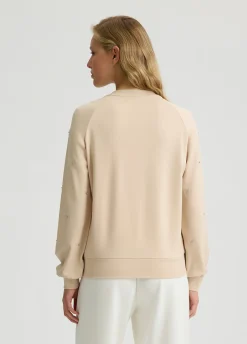 Liu Jo Sudadera con logotipo y strass-Mujer Sudaderas|Ropa Deportiva