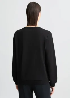 Liu Jo Sudadera con logotipo y strass-Mujer Sudaderas|Ropa Deportiva