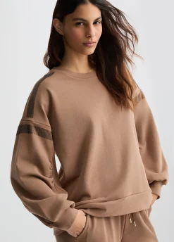 Liu Jo Sudadera con pedrería-Mujer Sudaderas|Ropa Deportiva