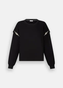 Liu Jo Sudadera con perlas-Mujer Sudaderas|Ropa Deportiva