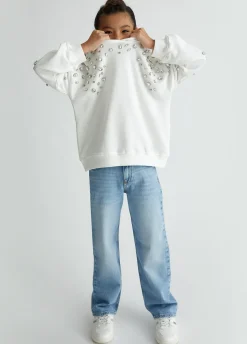 Liu Jo Sudadera con strass- Camisetas Y Sudaderas