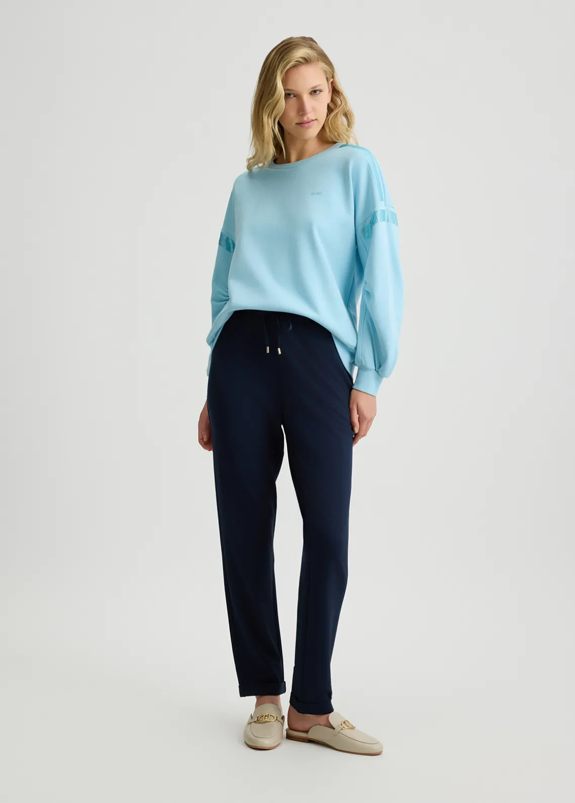 Liu Jo Sudadera con strass-Mujer Sudaderas|Ropa Deportiva
