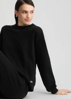 Liu Jo Sudadera con strass-Mujer Sudaderas|Ropa Deportiva