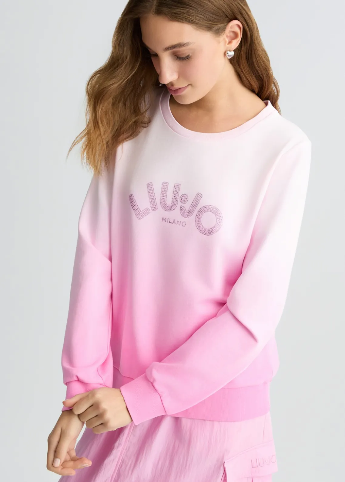 Liu Jo Sudadera con strass-Mujer Sudaderas|Ropa Deportiva