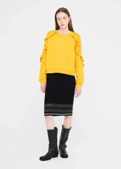 Liu Jo Sudadera con volantes-Mujer Sudaderas|Ropa Deportiva