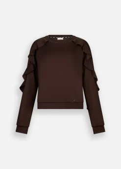 Liu Jo Sudadera con volantes-Mujer Sudaderas|Ropa Deportiva