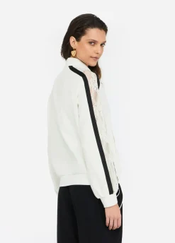 Liu Jo Sudadera de algodón con encaje-Mujer Sudaderas|Ropa Deportiva