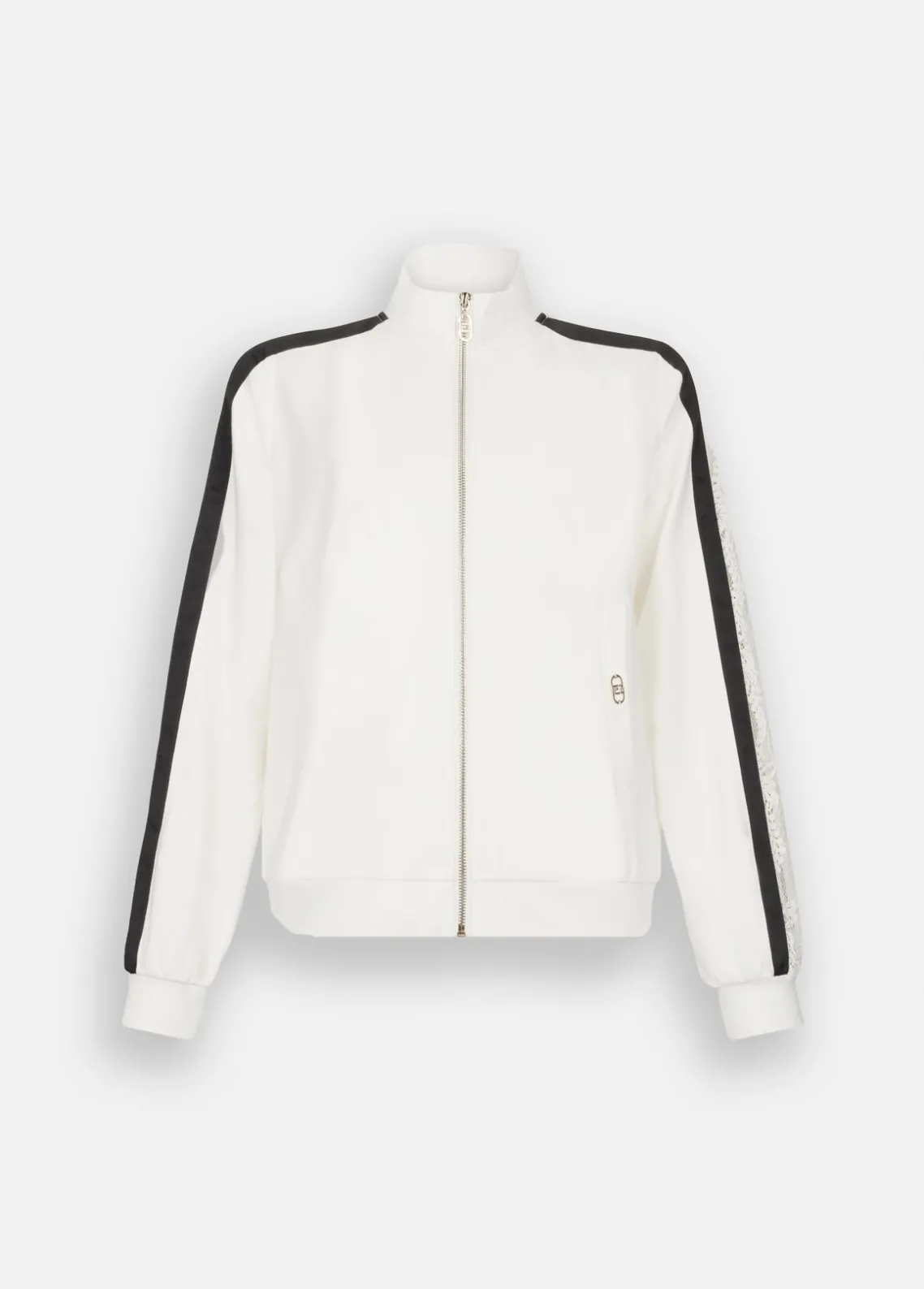 Liu Jo Sudadera de algodón con encaje-Mujer Sudaderas|Ropa Deportiva