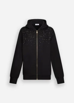 Liu Jo Sudadera de algodón con strass-Mujer Sudaderas