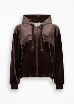 Liu Jo Sudadera de chenilla con capucha-Mujer Sudaderas|Ropa Deportiva