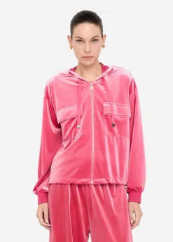 Liu Jo Sudadera de chenilla con capucha-Mujer Sudaderas|Ropa Deportiva