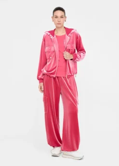 Liu Jo Sudadera de chenilla con capucha-Mujer Sudaderas|Ropa Deportiva