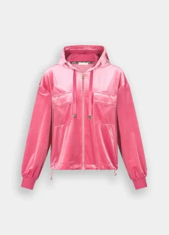 Liu Jo Sudadera de chenilla con capucha-Mujer Sudaderas|Ropa Deportiva