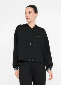 Liu Jo Sudadera de lurex® con capucha-Mujer Sudaderas|Ropa Deportiva