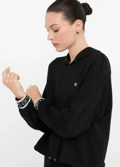 Liu Jo Sudadera de lurex® con capucha-Mujer Sudaderas|Ropa Deportiva